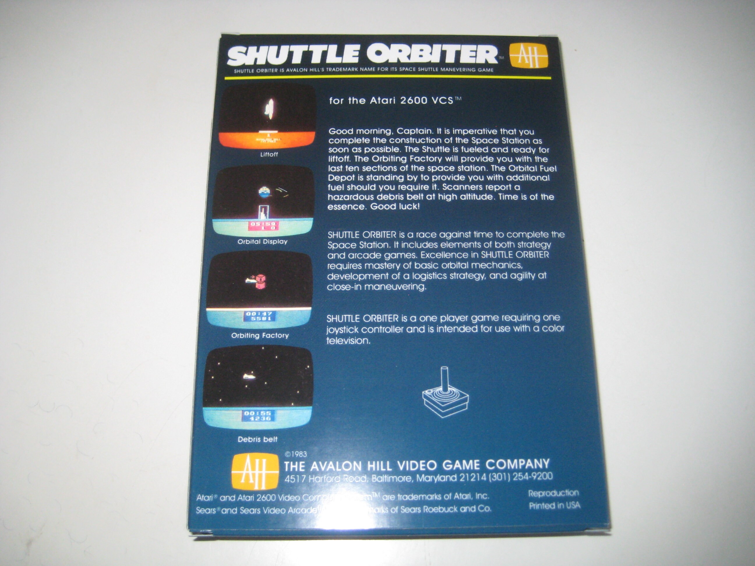 Mini Orbiter Box Shuttle Orbiter box for the Atari 2600 Game | Etsy