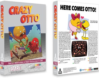 Crazy Otto (Box for the Atari 7800 Game)