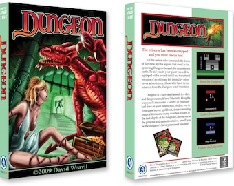 Dungeon (Box for the Atari 2600 Game)