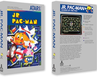 Jr. Pac-Man (Box for the Atari 5200 Game)