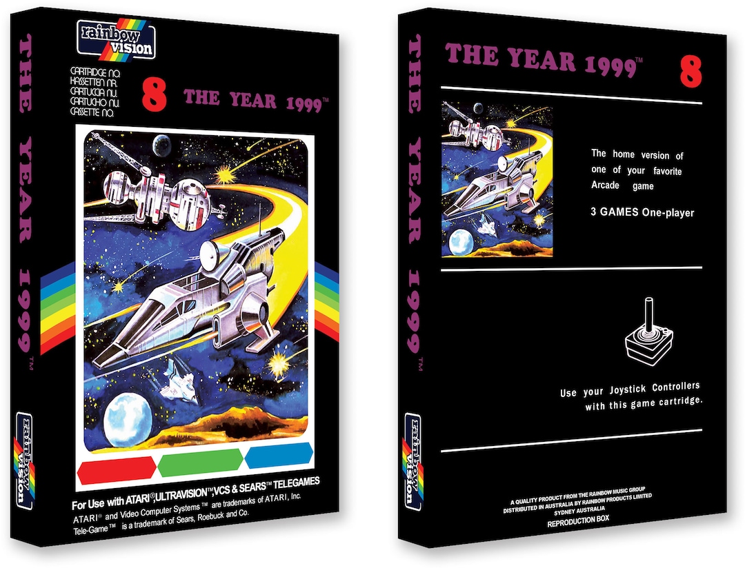The Year 1999 (box for the Atari 2600 Game) - Etsy