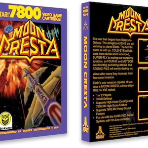 Moon Cresta (Box for the Atari 7800 Game)