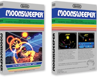 Moonsweeper (Box for the Mattel Intellivision Game)