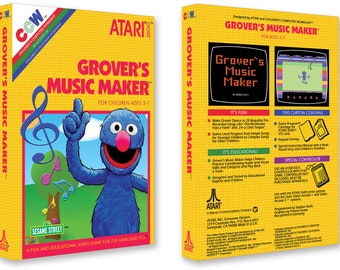 Grover’s Music Maker (Box for the Atari 2600 Game)