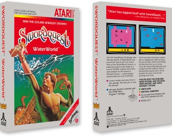 SwordQuest: WaterWorld (Box for the Atari 2600 Game)