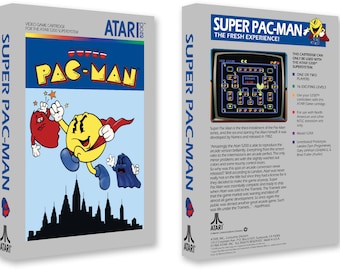 Super Pac-Man (Box for the Atari 5200 Game)