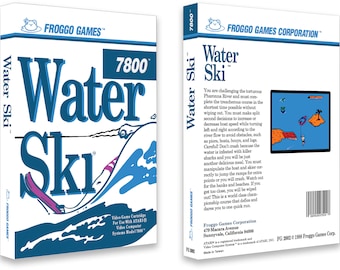 Water Ski (Box for the Atari 7800 Game)