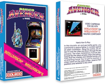 Cosmic Avenger (Box for the Mattel Intellivision Game)