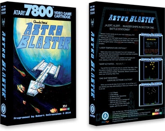 Astro Blaster (Box for the Atari 7800 Game)