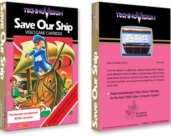 Save our Ship (Box for the Atari 2600 Game)