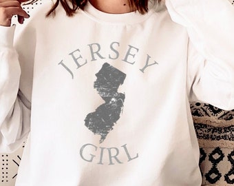 Jersey Girl, New Jersey Pride Sweatshirt, Summer, Beach, Perfect Summer Gift