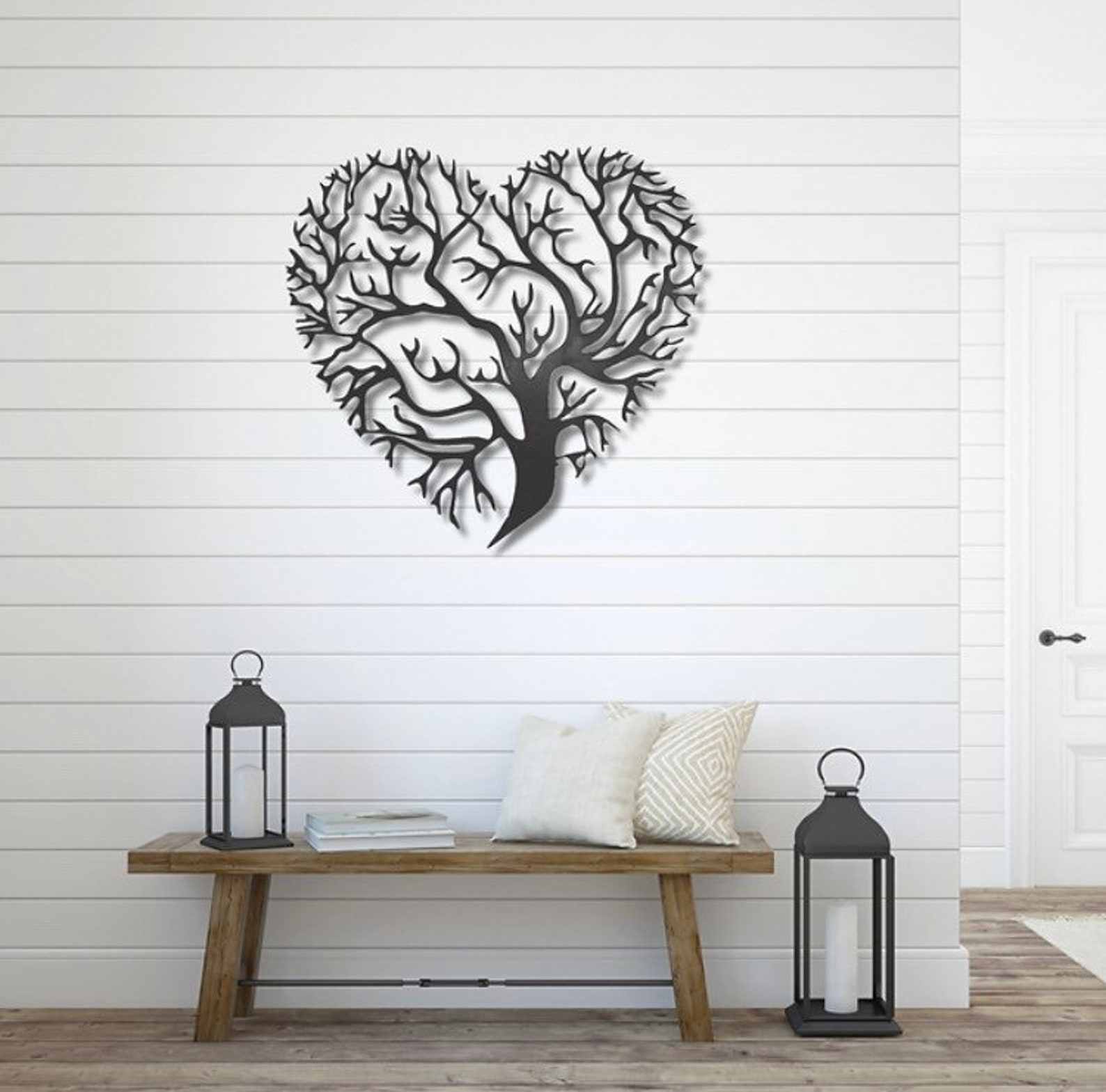 Heart of Nature Metal Wall Art Metal Wall Sculpture Metal Etsy UK