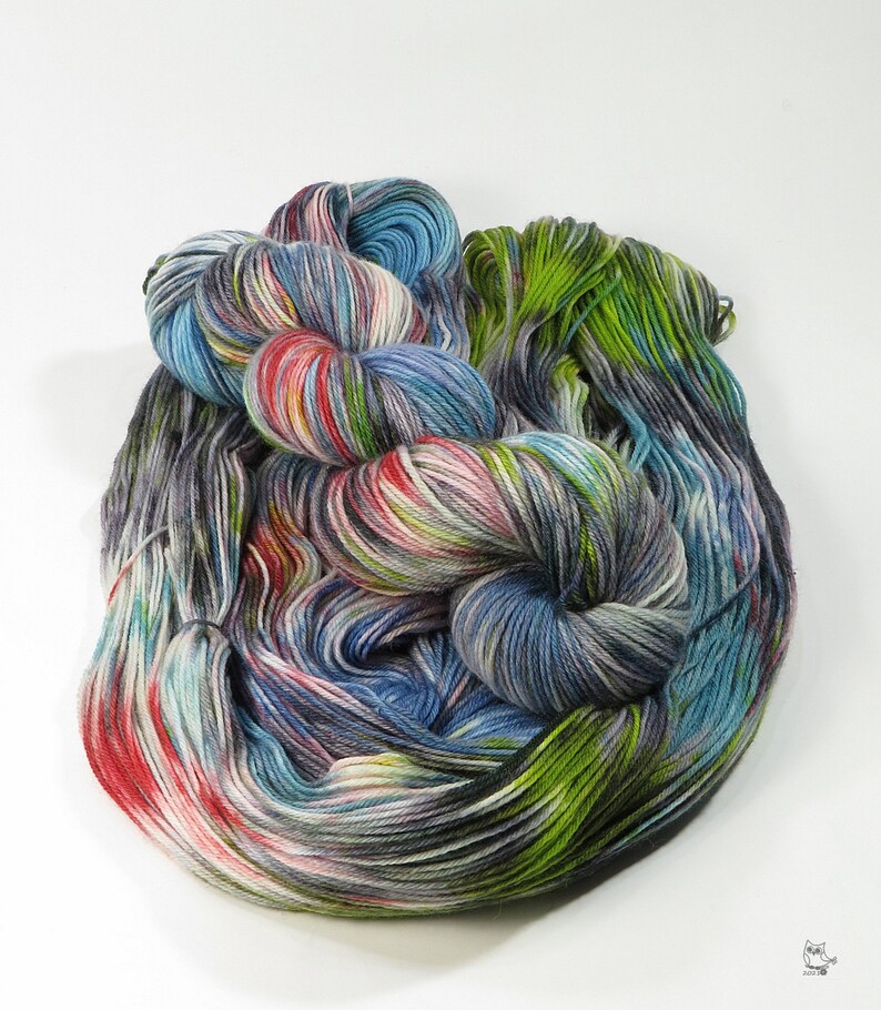 Strand City Whisper 405 Hand dyed sock yarn 100gr
