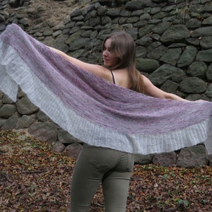 Shawl &quot;Fadenstrom&quot; knitting instructions as PDF for download