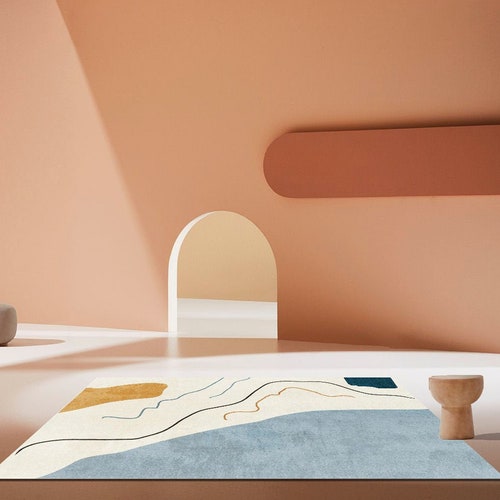 Nordic Abstract Fluffy Carpet living Room Carpets Home Etsy