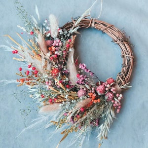 Everlasting wreath: Spring floral wreath, dried florals |  Mother’s Day