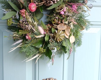 Pretty in Pink luxury fresh wreath