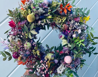 Florence: Spring wreath | summer floral wreath | dried florals | fast delivery