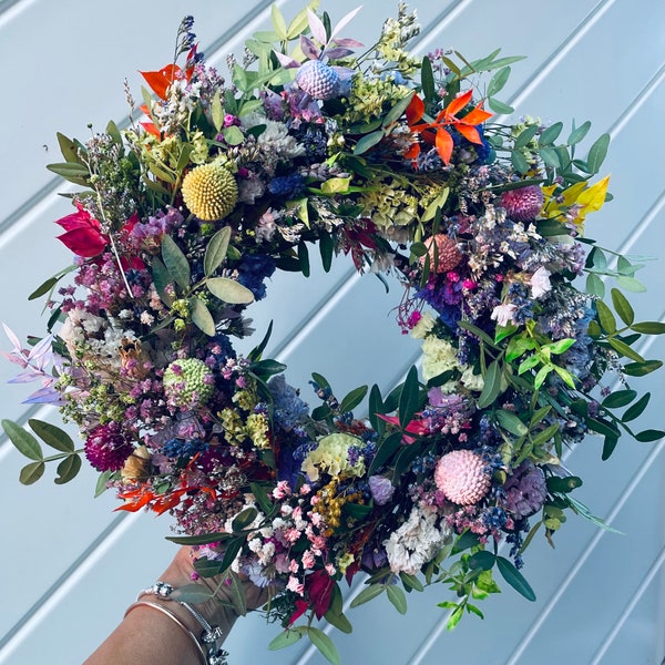 Florence: Spring wreath | summer floral wreath | dried florals | fast delivery