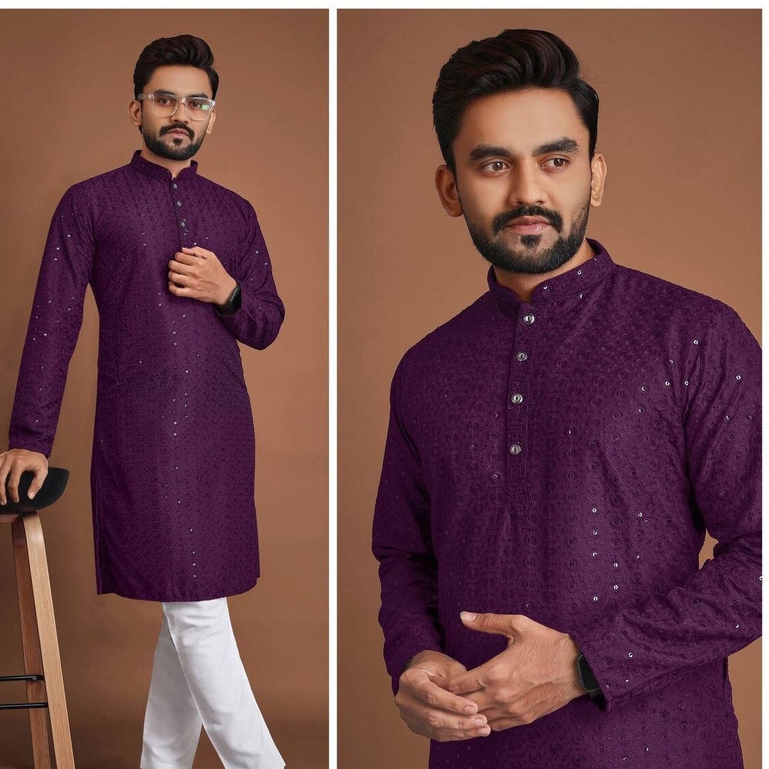 Indian Mens Kurta Pajama Set for Wedding, Bollywood Style Green Kurta Pajama for Men, Sherwani