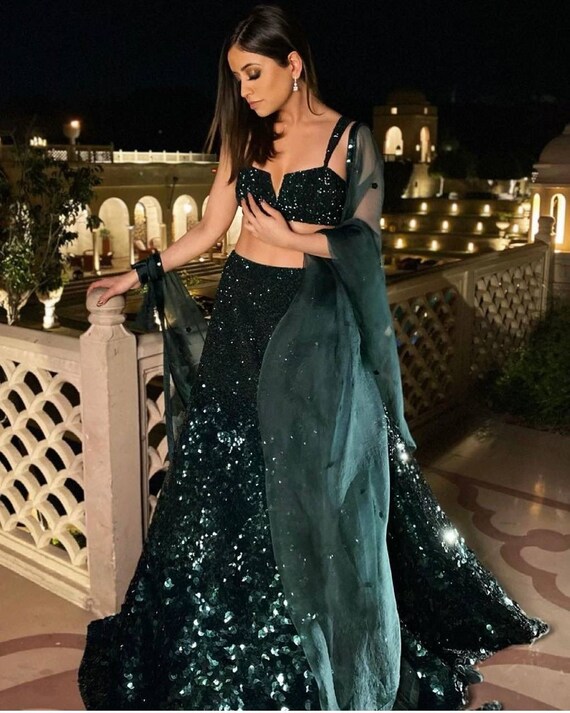 Sequin lehenga choli cheap