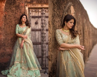 Reception Lehenga - Etsy Canada