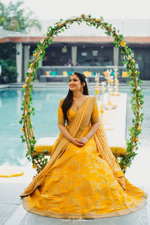 Lehenga Choli for Haldi Function for Wedding Special Indian - Etsy Singapore