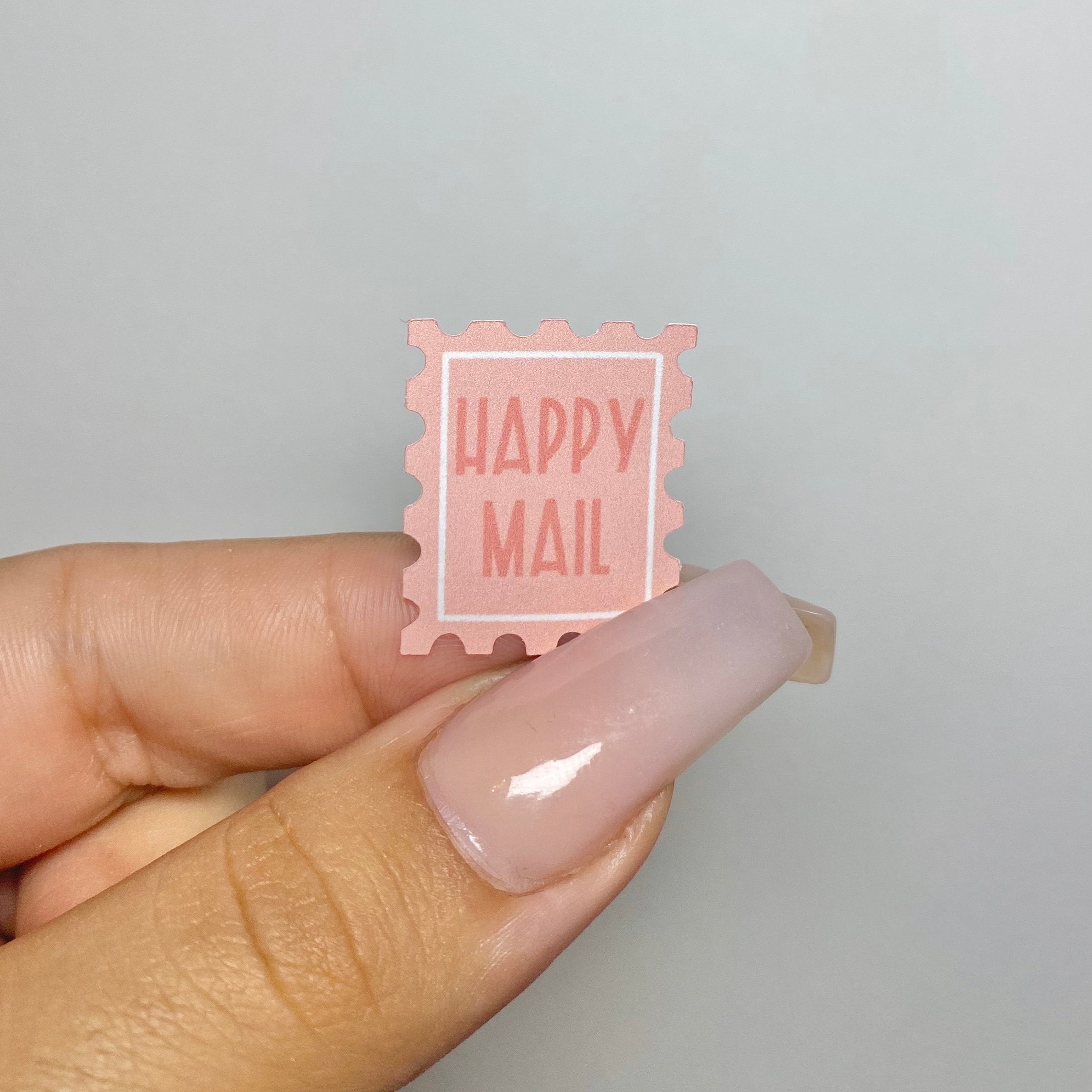 HAPPY MAIL STICKERS Cute Mailing Stickers Handmade Mail Etsy