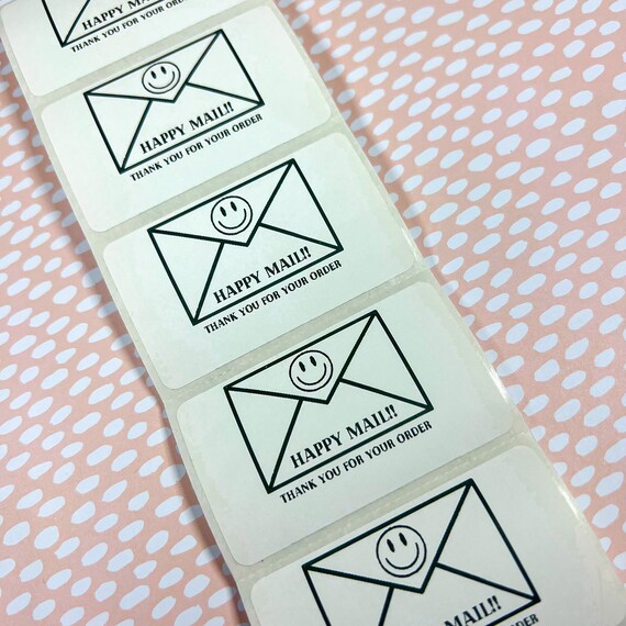Thank You for Your Order Shipping Label 10pcs, Happy Mail Shipping Label, Small Business Shipping Labels, Package Labels, Order Labels