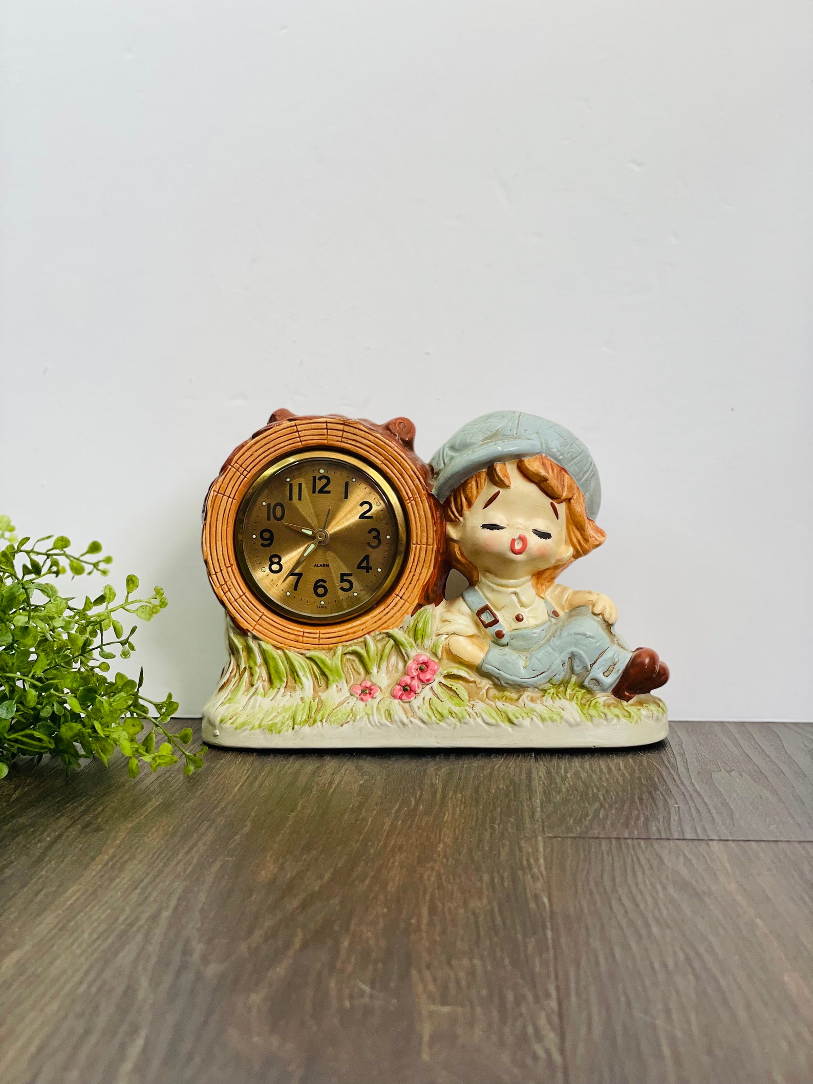 Kitsch Figural Clock Wind up Clock Mantel Alarm Clock Sears Etsy UK