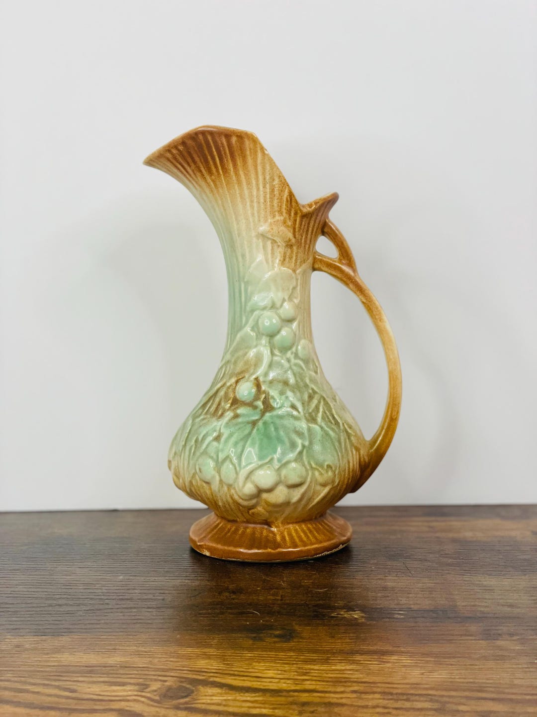 Mccoy, Rustic Line, Green Grape Pattern Pitcher - Etsy