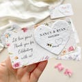 Plantable Heart Shapes with Planting Instructions Seed Wedding Favors  Eco-Friendly Bridal Shower Gifts Seeded Paper Shapes product logo