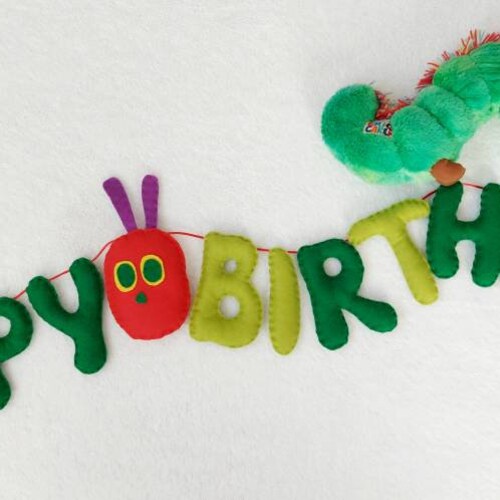 Felt Birthday Banner Bunting Reusable Felt Decoration Etsy