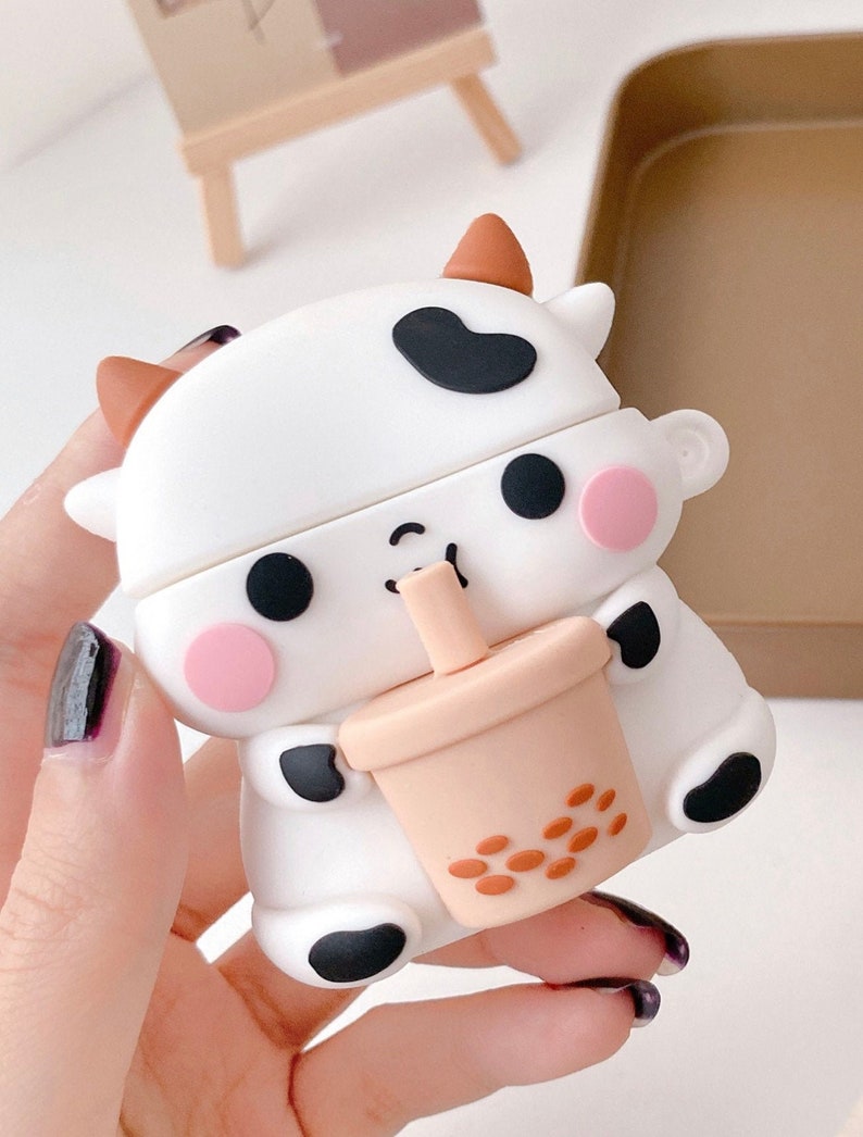 Cow Boba AirPod Case Boba Airpods Case Silicone Cute AirPod  Etsy