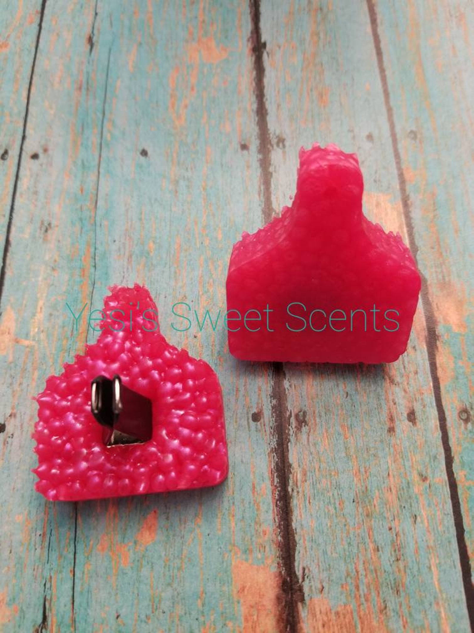 Mini Cow Ear Tag Vent Clips Made to Order Freshies Etsy