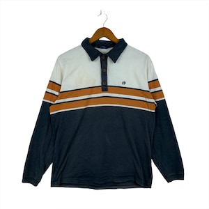 ヴィンテージ ハングテン 長袖ポロシャツ 中古 サイズ L-M
