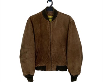 Schott made in USAダークブラウン スエード ジャケット ショット Schott 327 スエードブルゾン ブラウン ユーズド 40