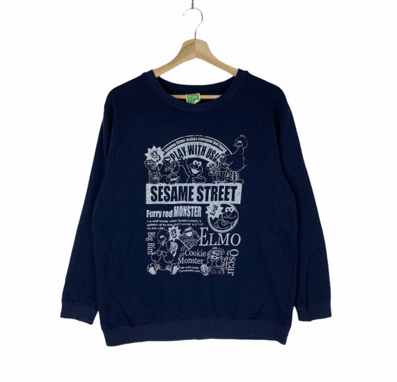 Sesame Street Cartoon Network Crewneck Pullover Sw