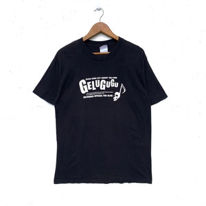 Vintage 90s Japanese Ska Punk Core Band Gelugugu Tshirt Black Size L