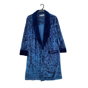 Vintage Pierre Balmain Velvet Long Sleep Coat Size M