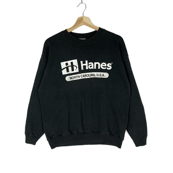 Black hanes crewneck hotsell