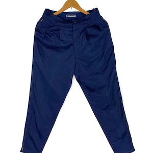 Issey Miyake Men Parachute Side Zipped Blue Trousers Pant