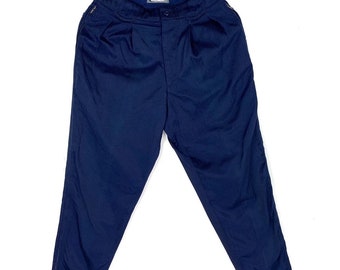 Issey Miyake Men Parachute Side Zipped Blue Trousers Pant