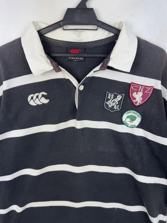 Maillot De Rugby Vintage Canterbury Années 90 - Manches Longues Rayé - Taille XL - Occasion Très Bon état