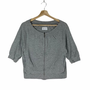 Made In Japan Tsumori Chisato Ex Designer Issey Miyake Short Sleeve Zipped Sweatshirt