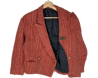 Y’s Yohji Yamamoto Wool Knit Coat Work Jacket Red