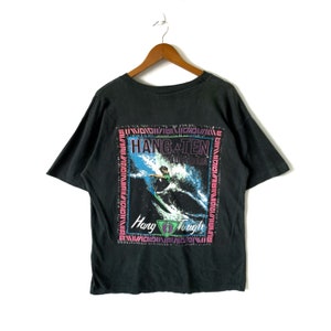 Vintage Hang Ten Surf Tshirt Sun Faded Size M