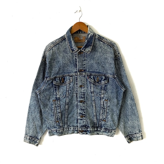 Vintage Levis 507 Denim Trucker Jacket Stamp Button 5… - Gem