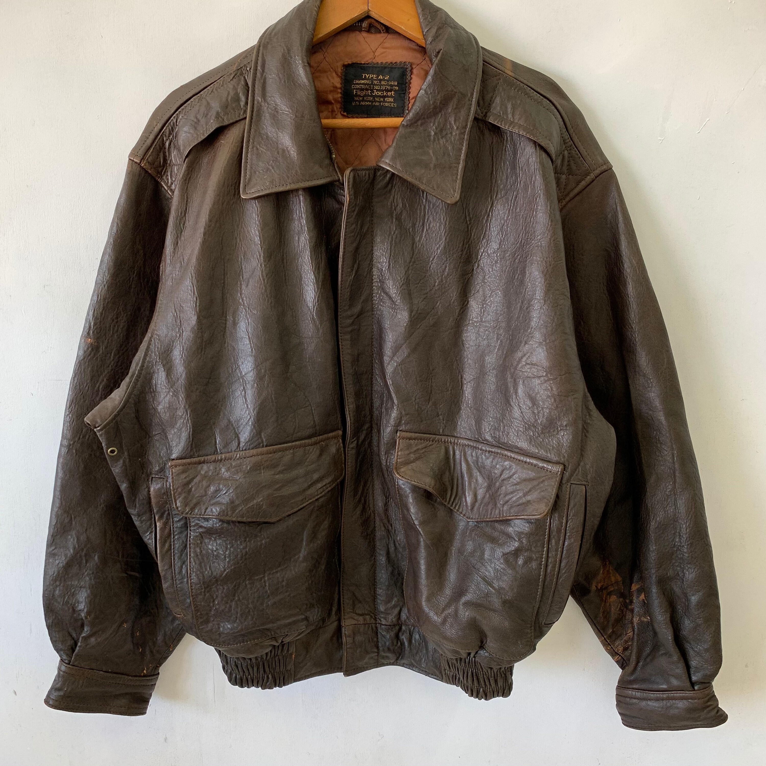 army leather flight jacket