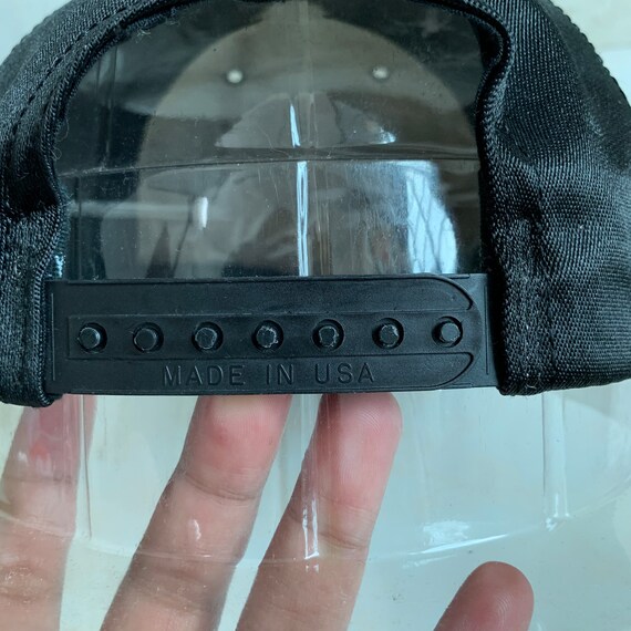 Vintage Alpha Industries Usa Military Snapback Caps Hat Made In Usa Black View 4